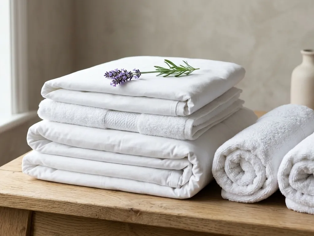 Lenzuola e asciugamani professionali del servizio biancheria PerfectClean per Airbnb a Brescia